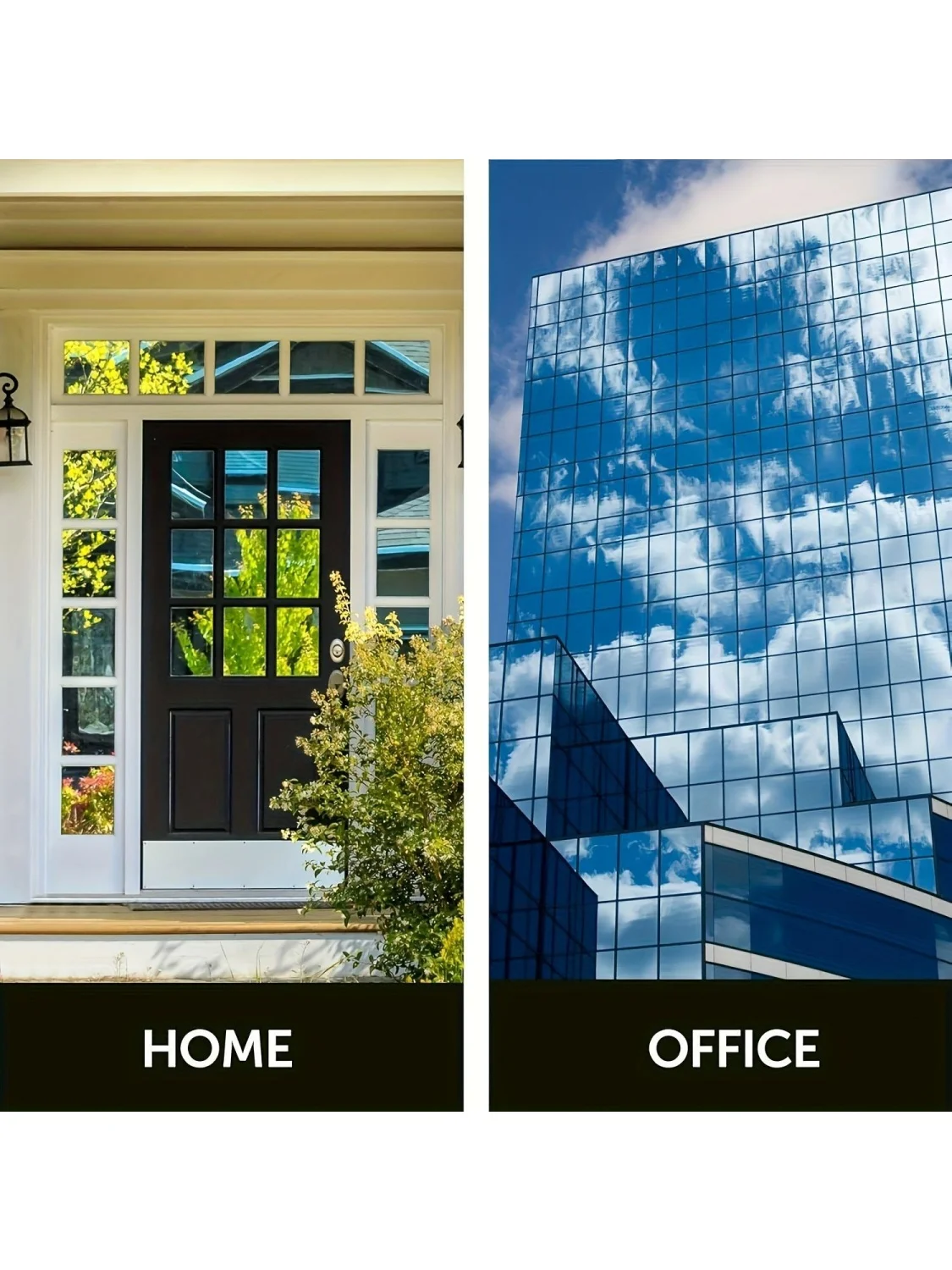 90x200cm Static Cling Window Film, Heat Control Glass Tint for Office Balcony, UV Blocking Sun Blocking Window Covering, Gift for Home Office Cooling