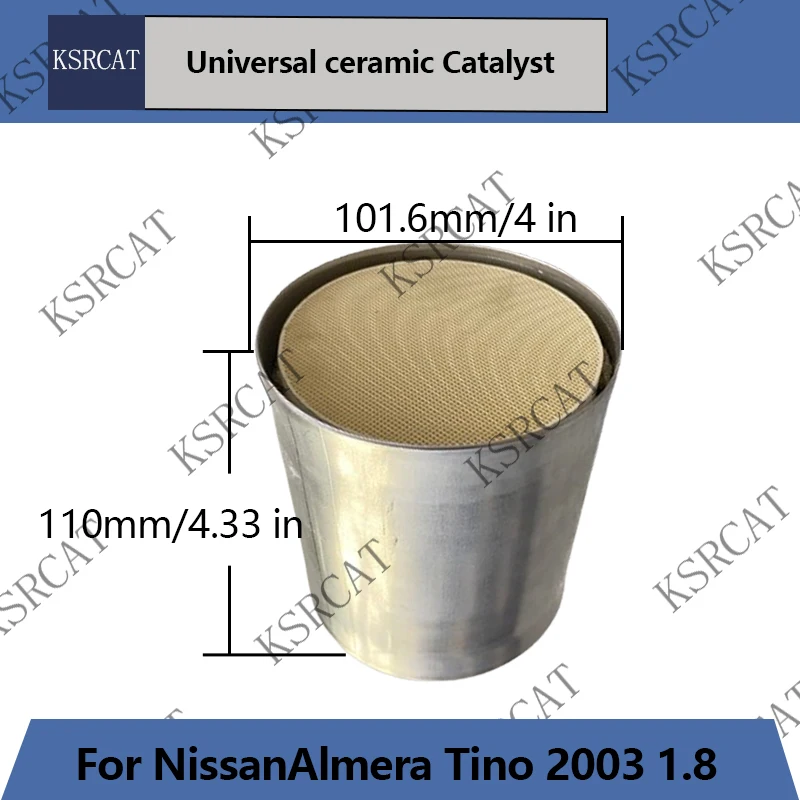 

Auto Catalyst 400cpsi Ceramic Tree Way Universal Catalytic Converter for Nissan Almera Tino 2003 Euro 5 6 catalyst