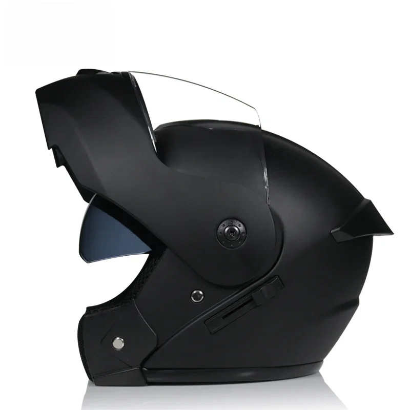 Kask motocyklowy z podwójnym szkłem, kask integralny, kask do downhillu, kask motocyklowy — zdjęcie 2