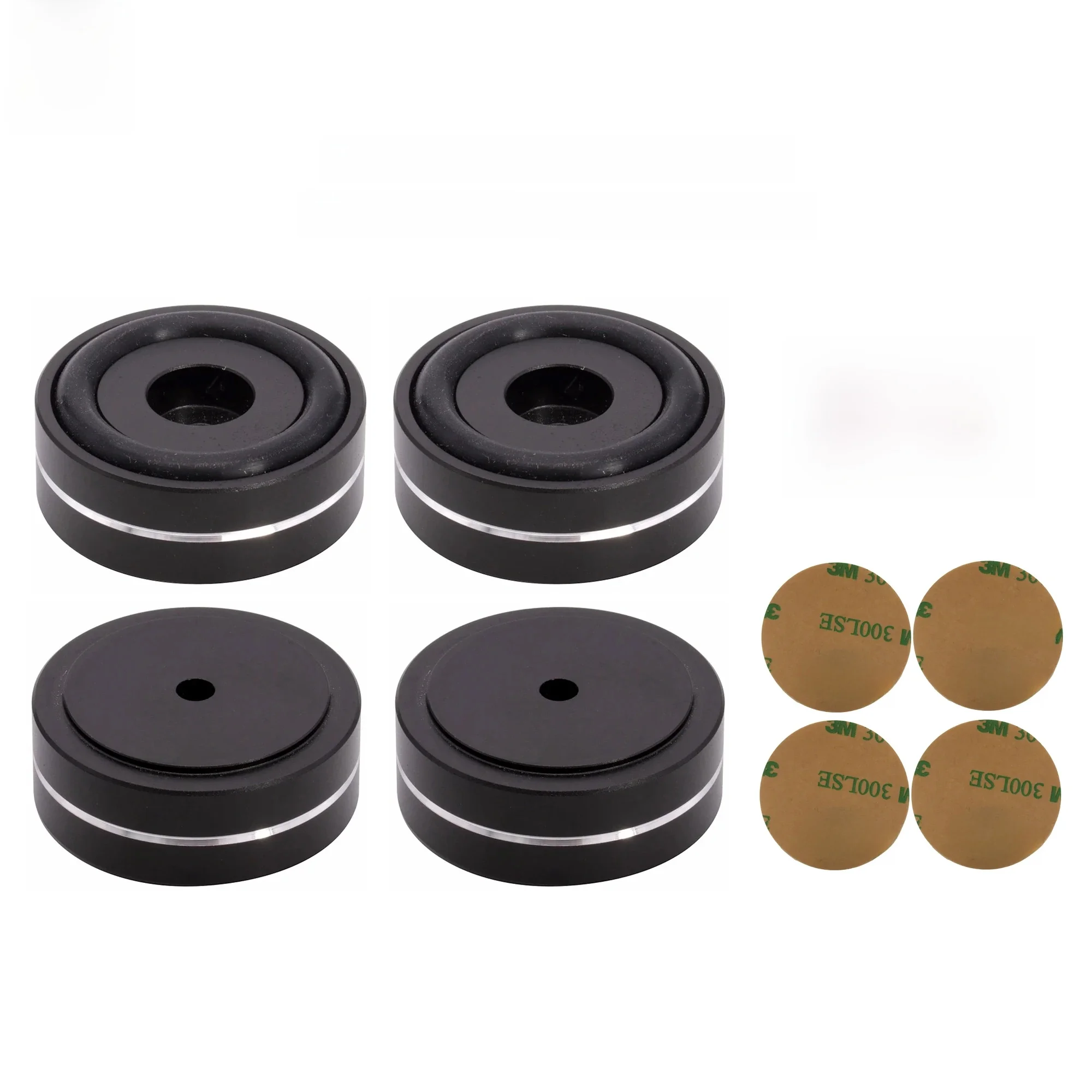 4 pièces 40x20m CNC usiné en aluminium amplificateur pieds amortisseur platine pieds Audio CD HIFI Isolation pieds Pad AMP CD platine