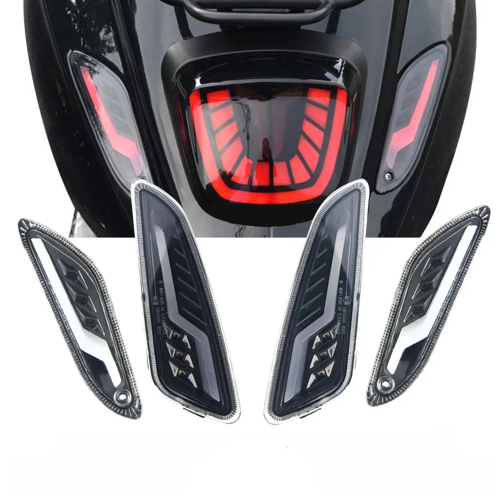 Voor Vespa Sprint 50 125 150 2014-2020 2021 2022 2023 4 Stuks E-Mark Voor Achter Richtingaanwijzers Blinker Dagrijverlichting Led Licht - afbeelding 2