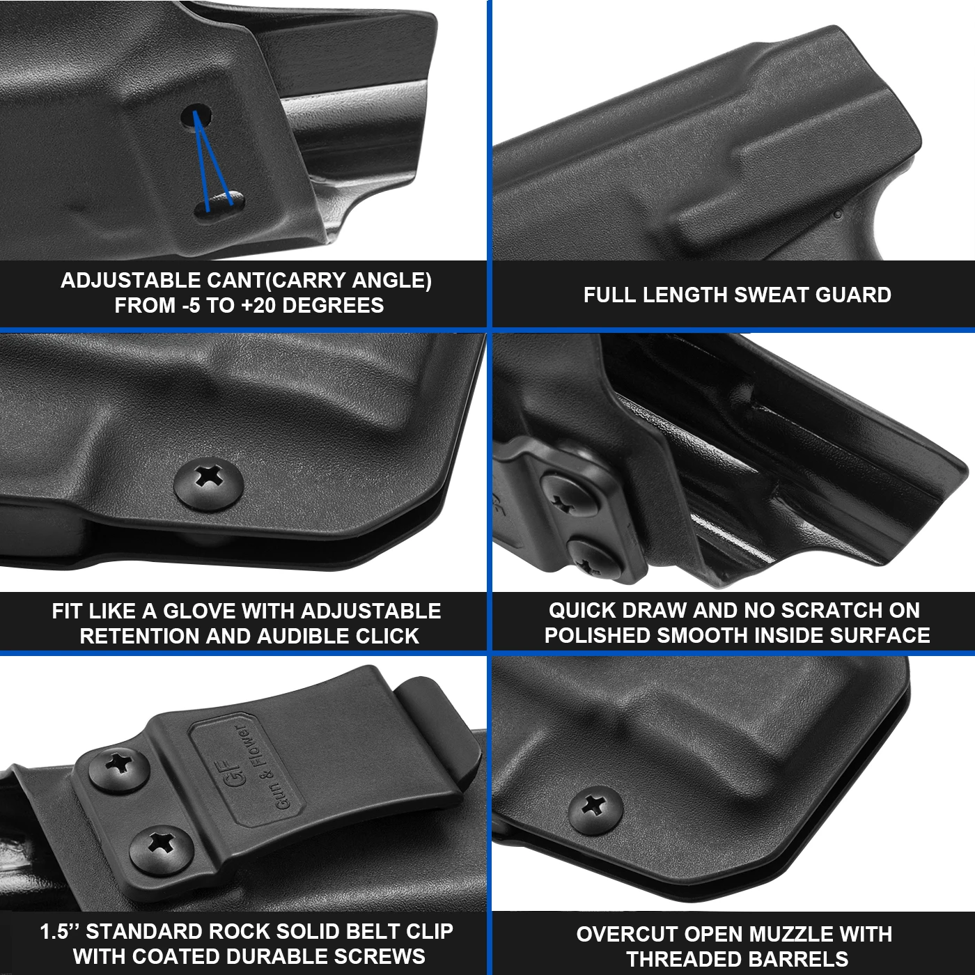 Funda Kydex CZ P07 IWB, compatible con CZ P07 Pist0L, bolsas de transporte ocultas para exteriores, funda de dibujo rápido para mano derecha e