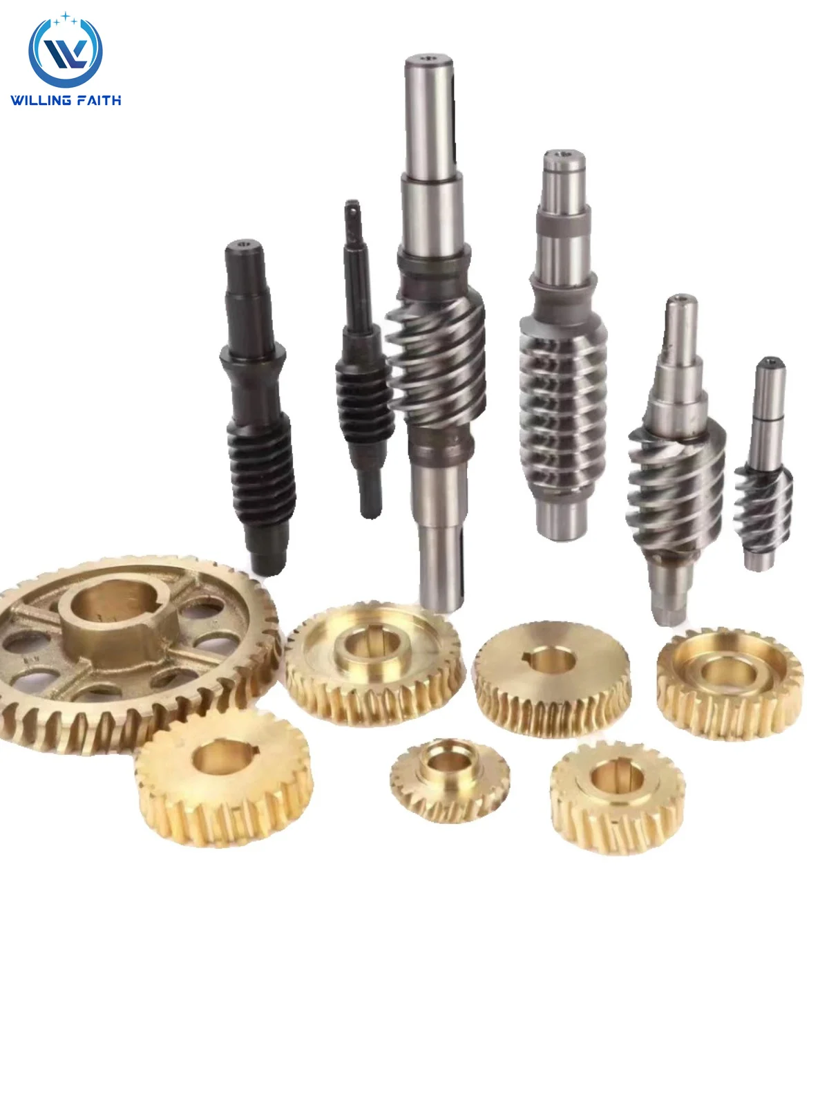 Worm Gear with Rod ReductRatio Steel Turbine Worm Gear Rod Reducer Turbine Worm Gear Customized Machine Gearss