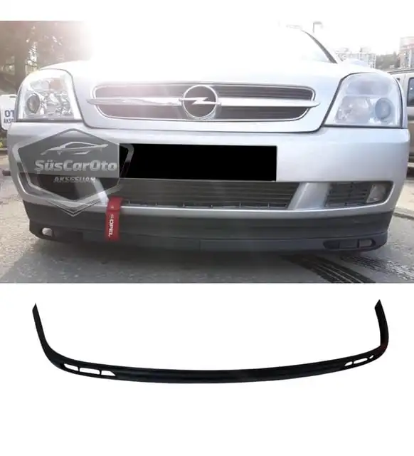 For Opel Vectra C 2002 To 2009 Compatible Universal Flexible Front Lip 2 Piece Under Bumper Cover - Styling Auto Body Kit Wings