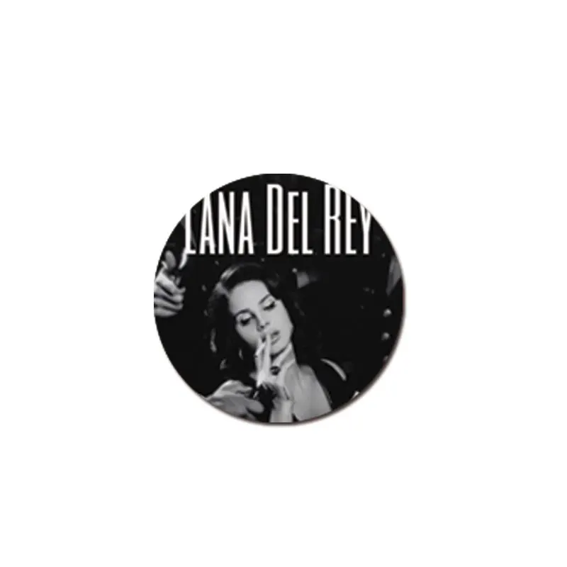 58mm Lana Del Rey Pin Brooch For Clothes Hat Lana Del Rey Brooch Badge for Backpack Accessories Decor Fans Gift