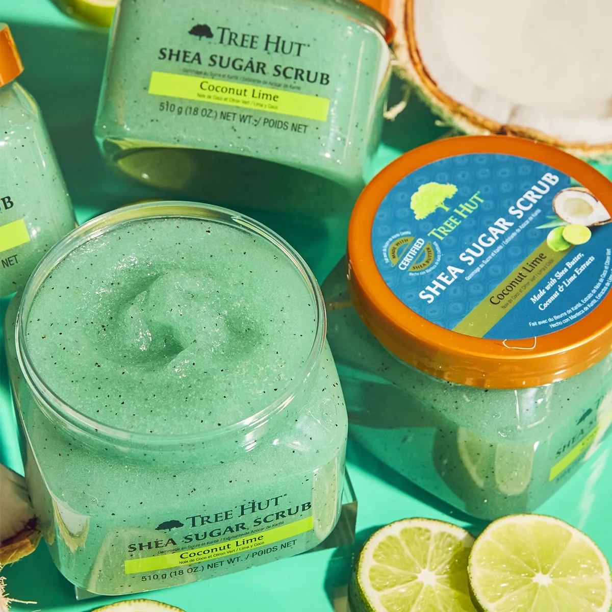 Coconut Lime Shea Sugar Scrub Body Scrub 510g - Tree Hut