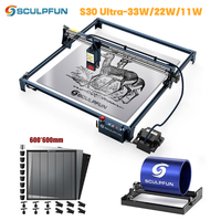 SCULPFUN S30 Ultra Laser Engraving Machine With Automatic Air Assist Replaceable Lens Protection for S30 Ultra 33W 22W 11W Set