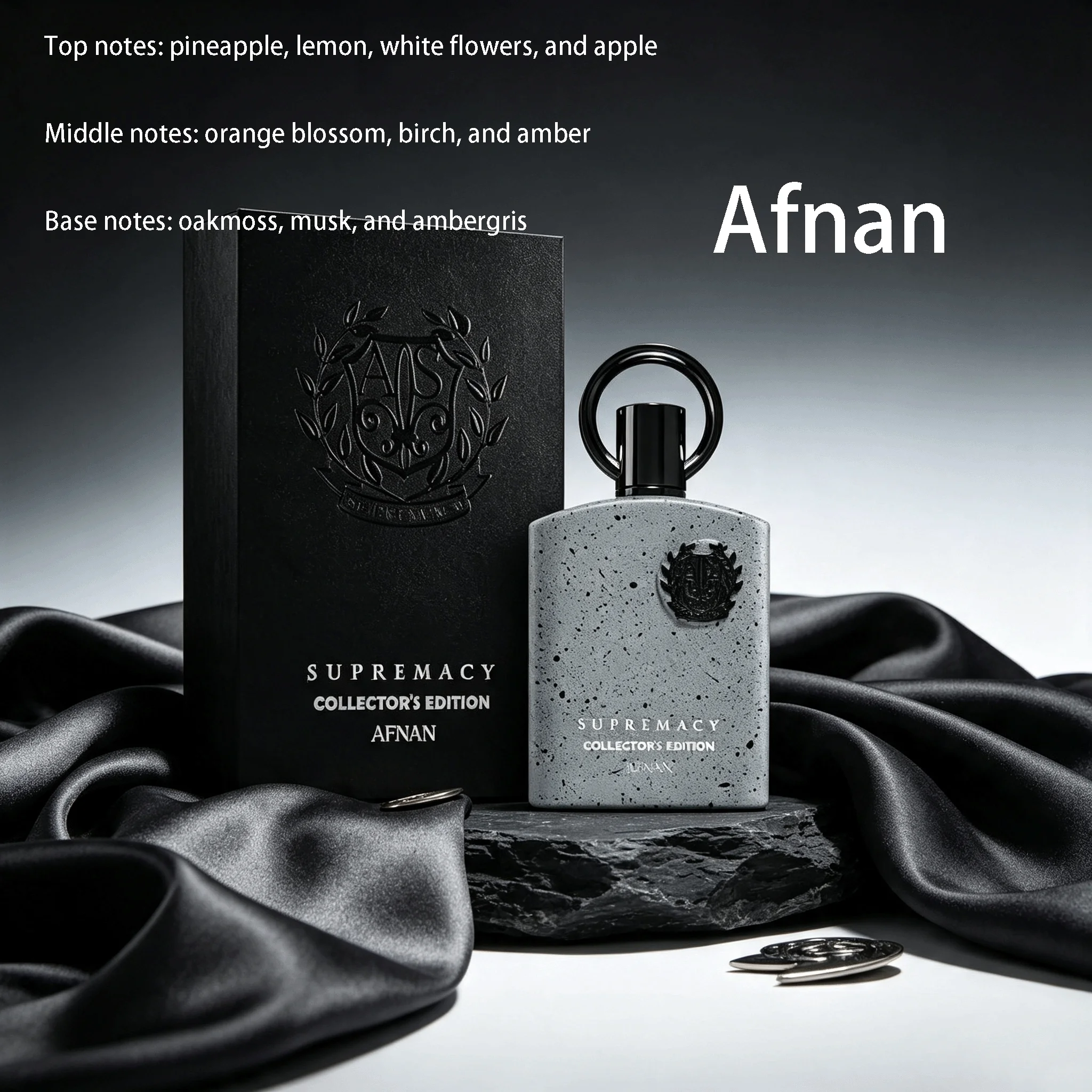 Afnan Supremacy Collector's Edition Eau De Parfum 100ml Pineapple Bergamot White Flower Orange Blossom Apple Birch Amber Oakmoss Musk Ambrette Long Lasting Men Perfume Gift