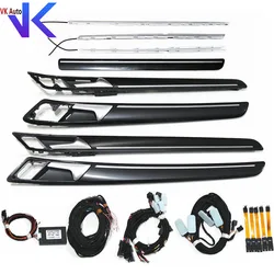 For VW Golf MK7 7.5 Passenger Dashboard car Door Multicolor Ambient Light Bar Footwell Light and Wire Harness