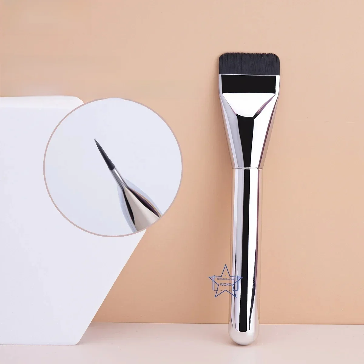 Pinceau de fond de teint Ultra fin, léger et fin, pour Contour du visage, plat, mélange de fond de teint, crème, pinceaux de maquillage