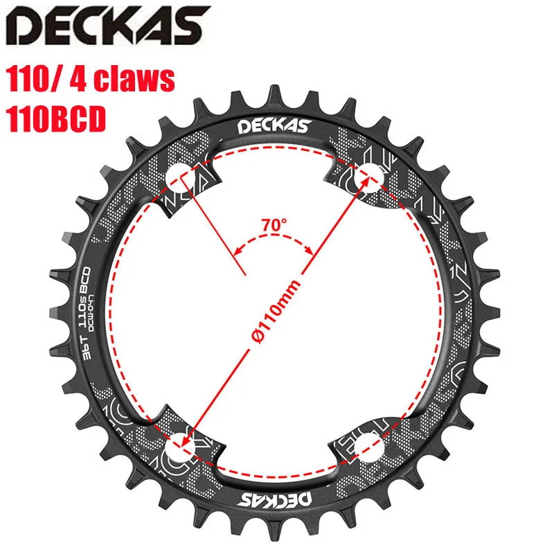 Deckas 110/4 BCD 110BCD rower szosowy wąski szeroki łańcuch 36T-58T dla shimano 105 R2000 R3000 4700 5800 6800 R7000 R9000 mechanizm korbowy