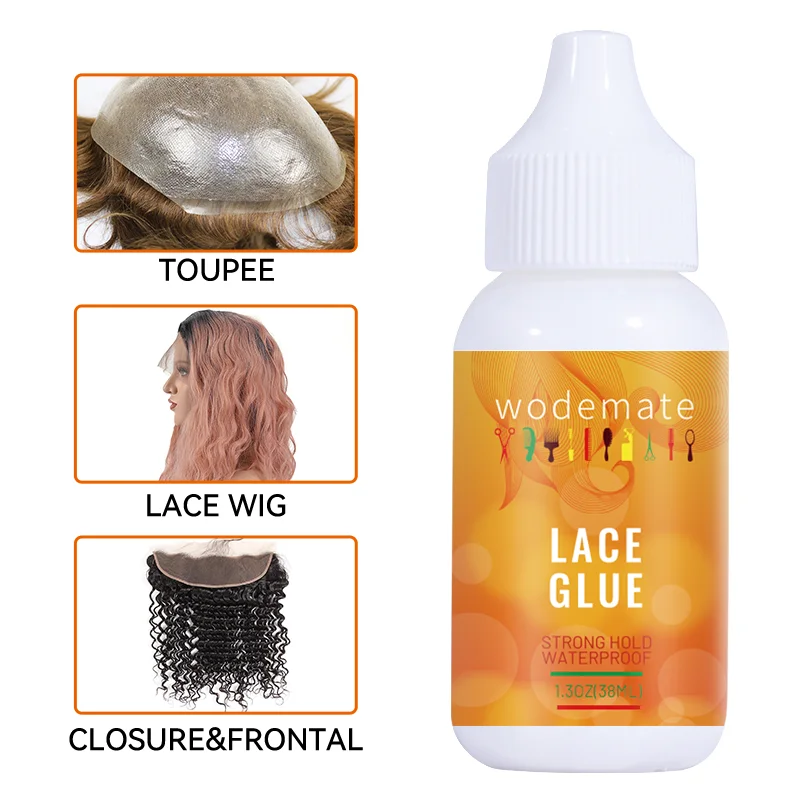 Summer Sweatproof Wodemate Waterproof Wig Install Lace Glue Invisible Extension For Frontal Hair 38ml