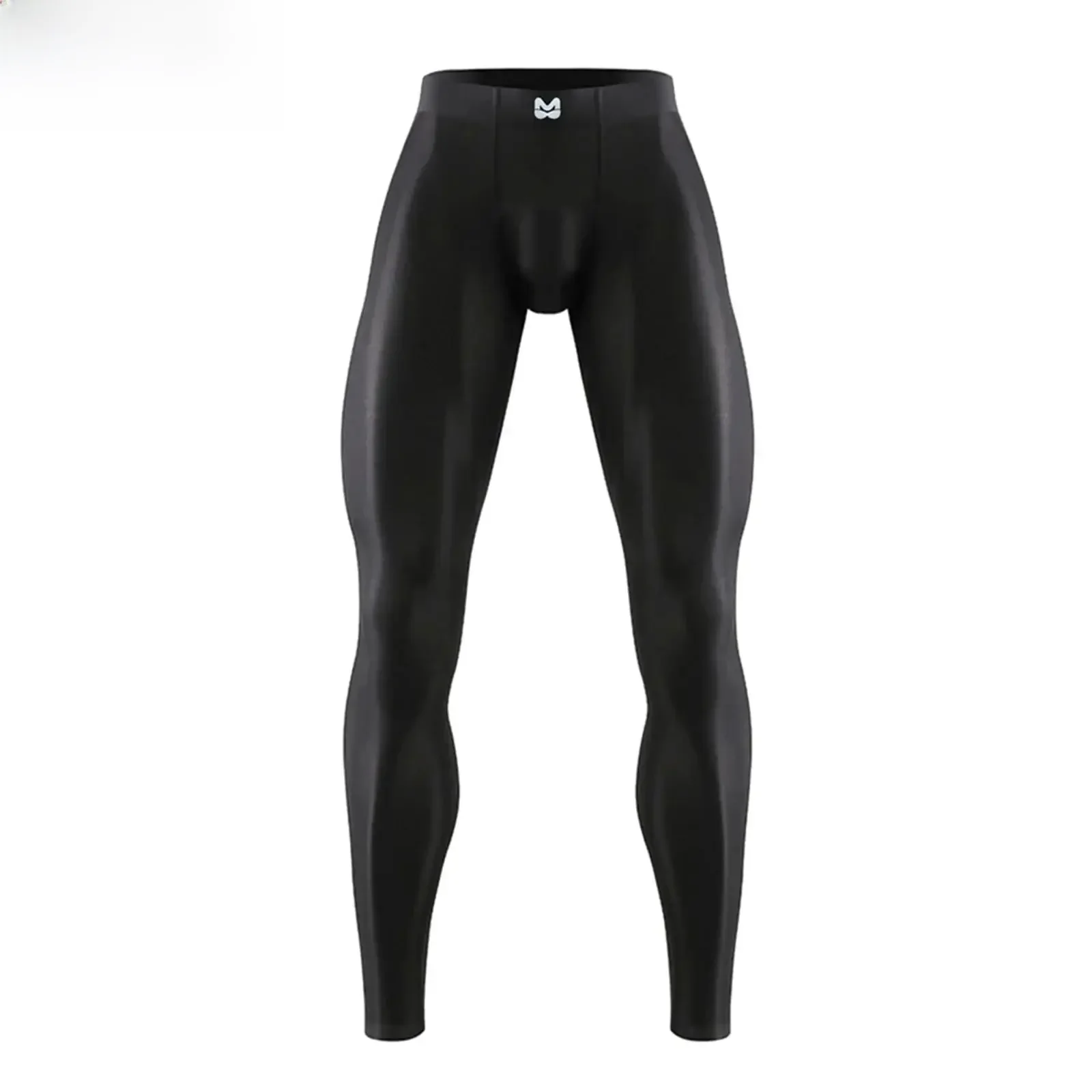 AliExpress NONE Mens Yoga Pants Silky Fitness Leggings Elastic Waistband Bulge Pouch Seamless Stretchy Tights Pants for Gym Sportswear Cycling