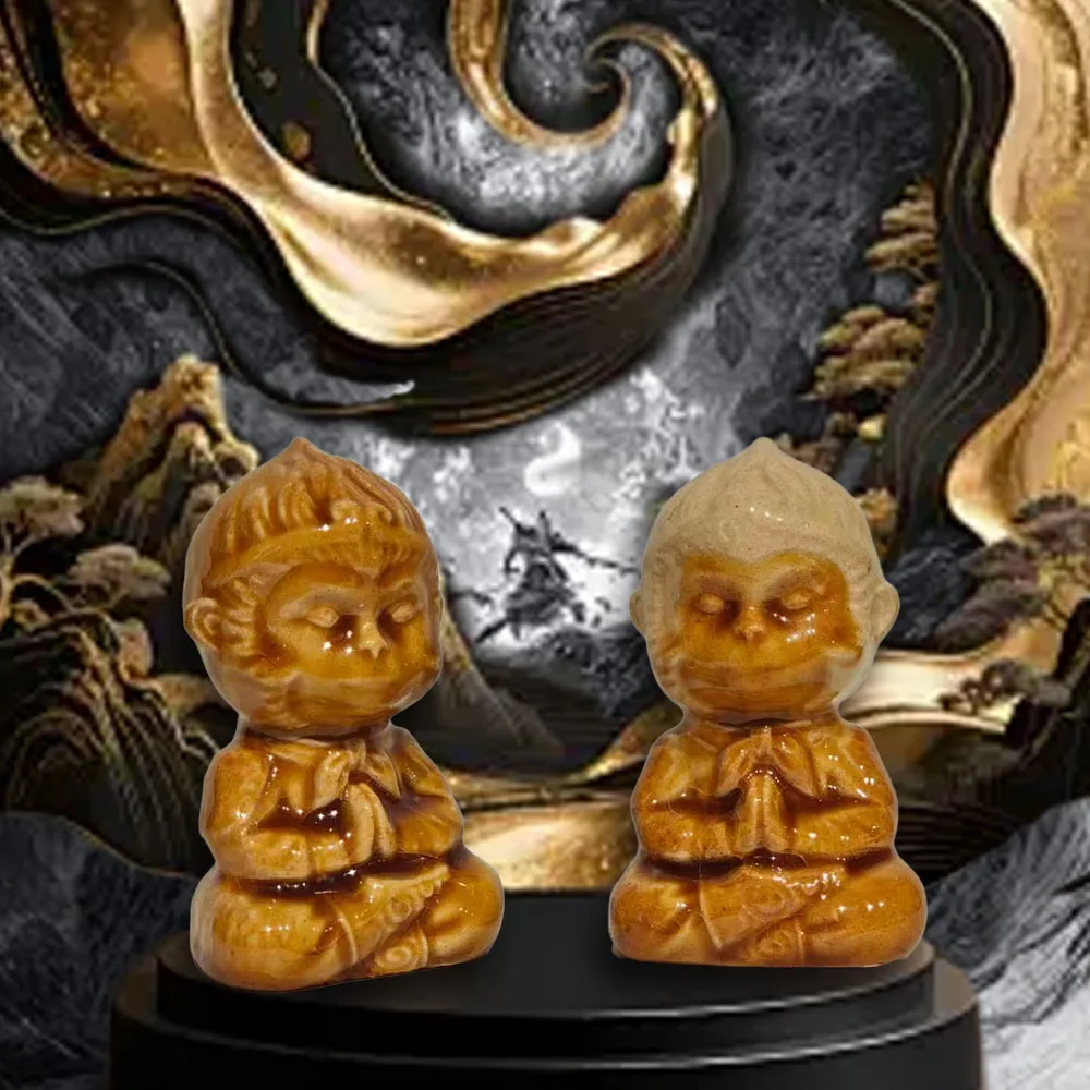 

Creative Glass Wu Kong Tea Pet Home Zen Matte Cover Mat Tea Tray Tea Table Small Ornament Tea Ceremony Accory