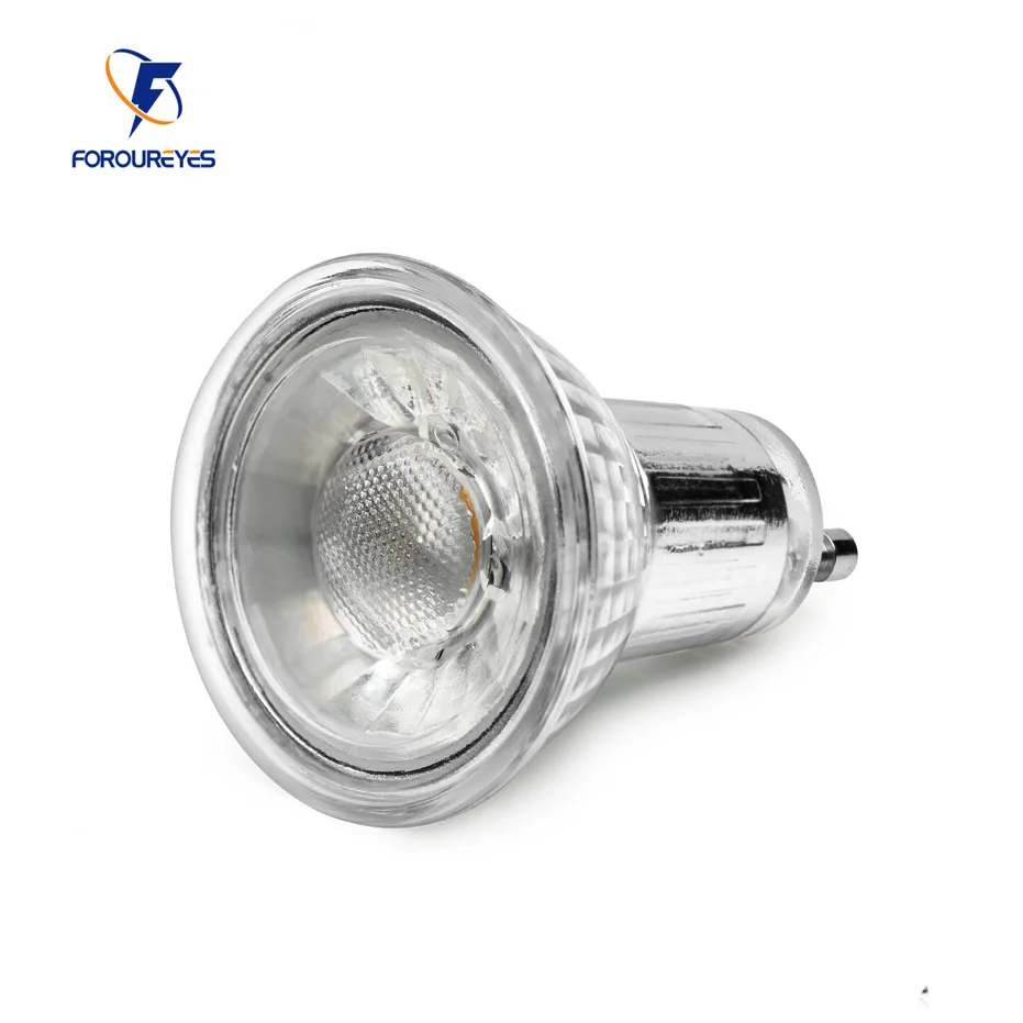 온백색 2700K GU10 LED 전구, 깜박임 없음 AC100-265V, 5W COB 슈퍼 브라이트 스포트라이트, 가정용 천장 팬, 50W 할로겐 램프 교체 