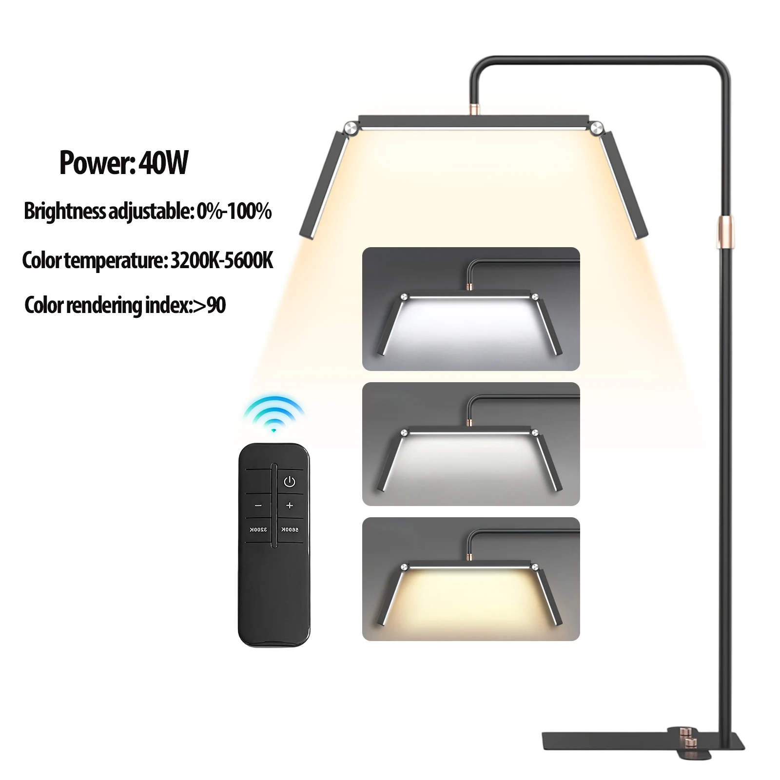 Draaibare wimperslampen halve maan licht 3000K-6000K LED maanlamp fotografie invullicht voor wimperextensions beauty vloerlampen