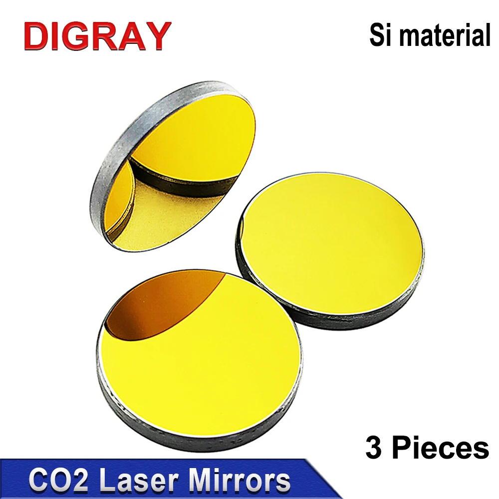 Imagem -05 - Lentes Refletoras de Silicone Banhadas a Ouro Espelhos Reflexivos em si para Gravador a Laser Faça Você Mesmo Co2 20 mm 25 mm 30 mm