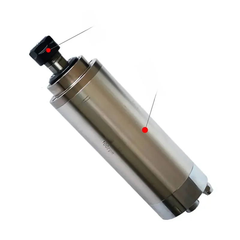 1.5KW 2.2KW Silnik wrzeciona CNC 220V 380V Chłodzona wodą Frezarka Grawerka Wał osi Z 80mm 1500W 2200W Uchwyt ER16 ER20 — zdjęcie 2