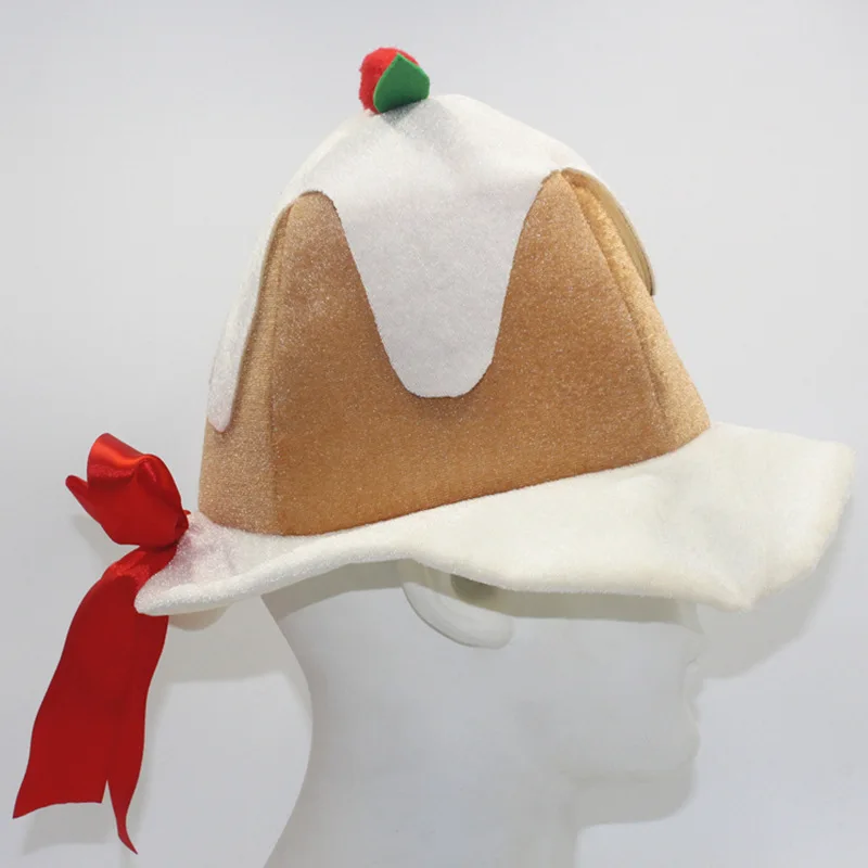 Chapeau de pudding de Noël unisexe pour hommes et femmes, père Noël, adulte