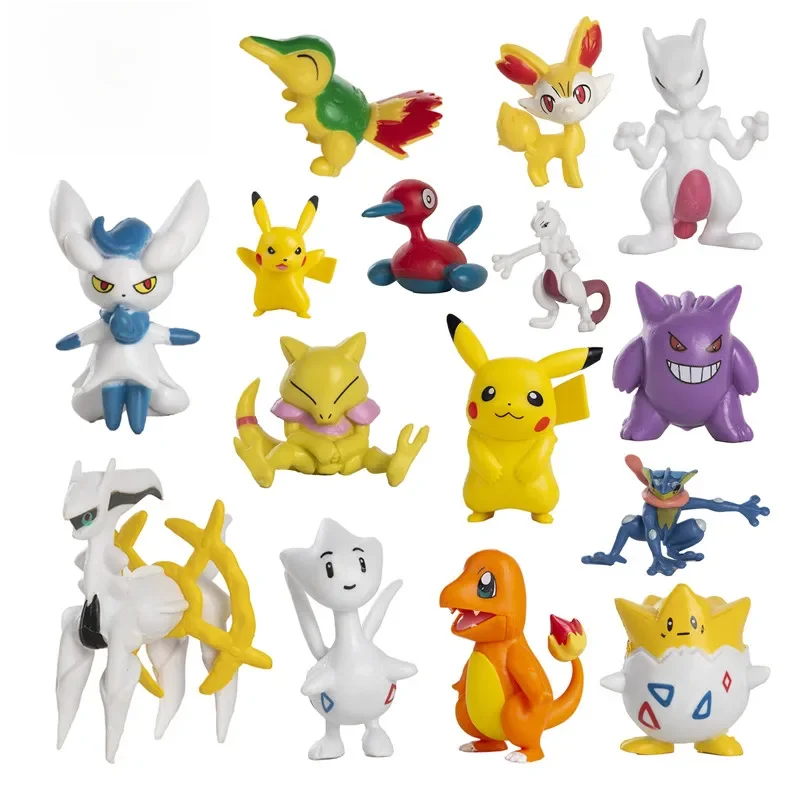 3.5-7.5 Cm nouvelles figurines Pokemon Pikachu Mew Charizard Gengar Mewtwo dessins animés figurine modèle d'action enfants jouet cadeaux de noël