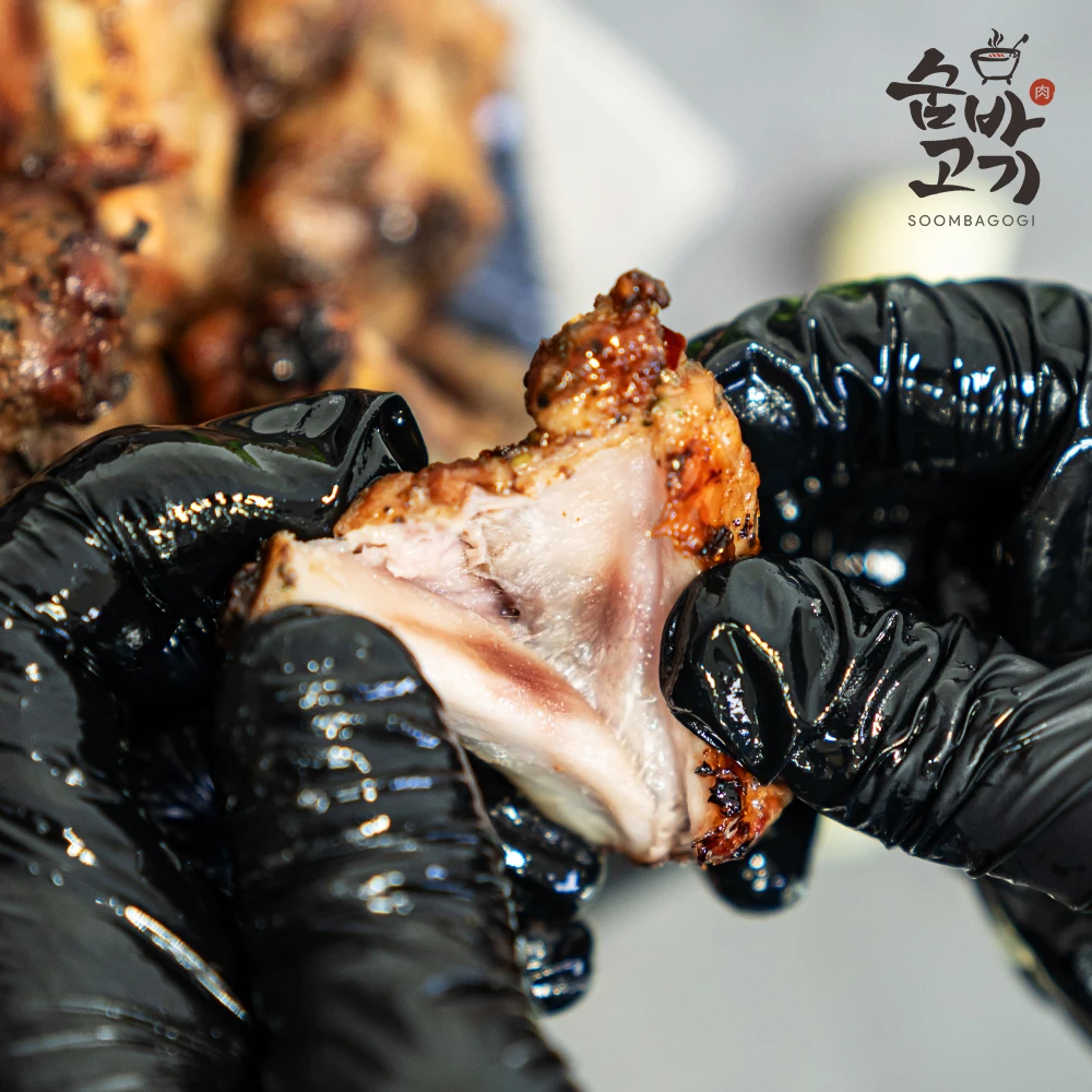 550g fat, seasoned side ribs 2 portions (original flavor, herb flavor) Salt-Bold Back Ribs Heavy rip Herbal flavor Logo lip Pork ribs Air Frair Drinking Spare lip