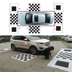 360° bird's-eye view system debugging cloth, automobile 360 panoramic image system calibration cloth, automobile 360 panoramic c