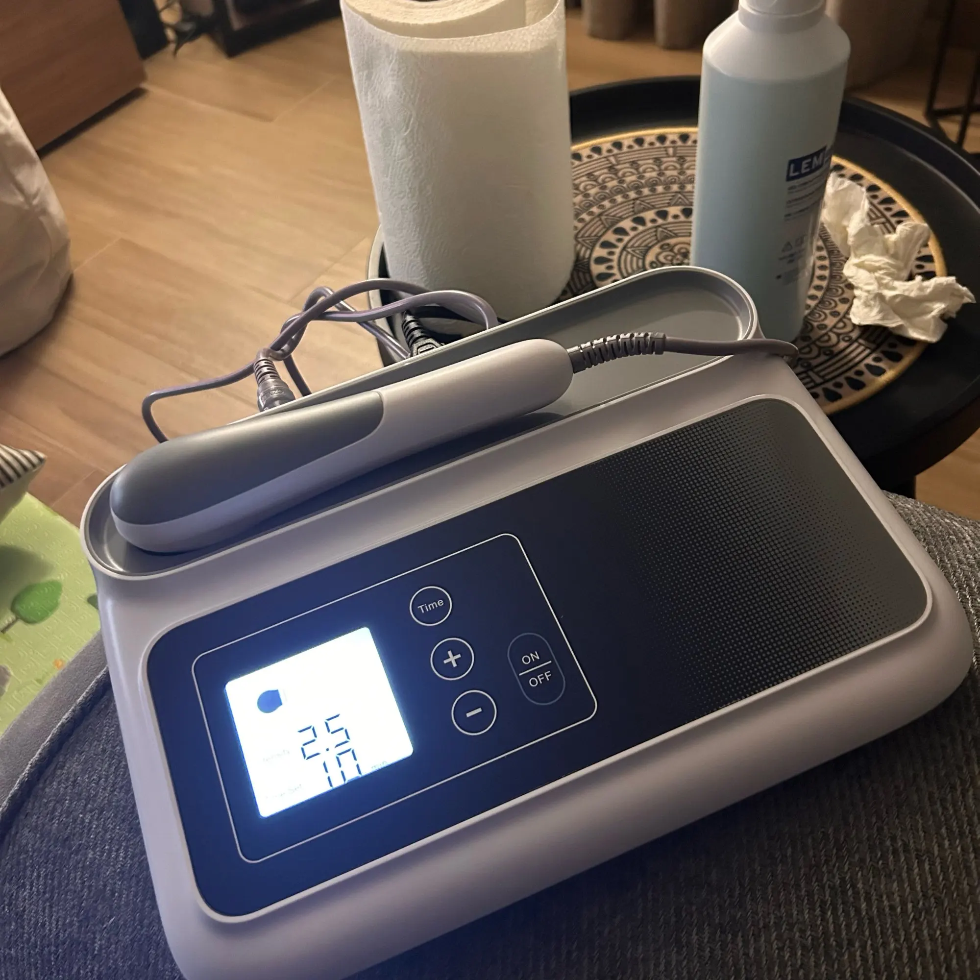 Ultrasonic Therapy Machine For Pain Relief Muscle Joints Massage No Drug Ultrasound 1MHz Physiotherapy Device LCD Screen Display photo review