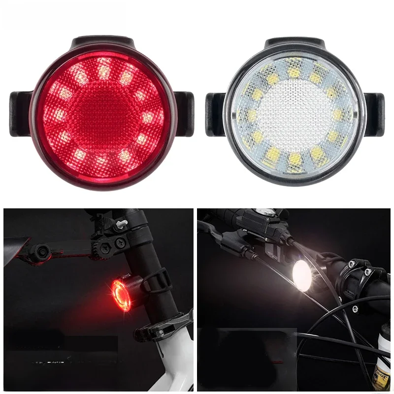 AliExpress BUCKLOS Bike Front and Rear Light Bicycle LED Lamp Waterproof USB Rechargeable Flashlight for