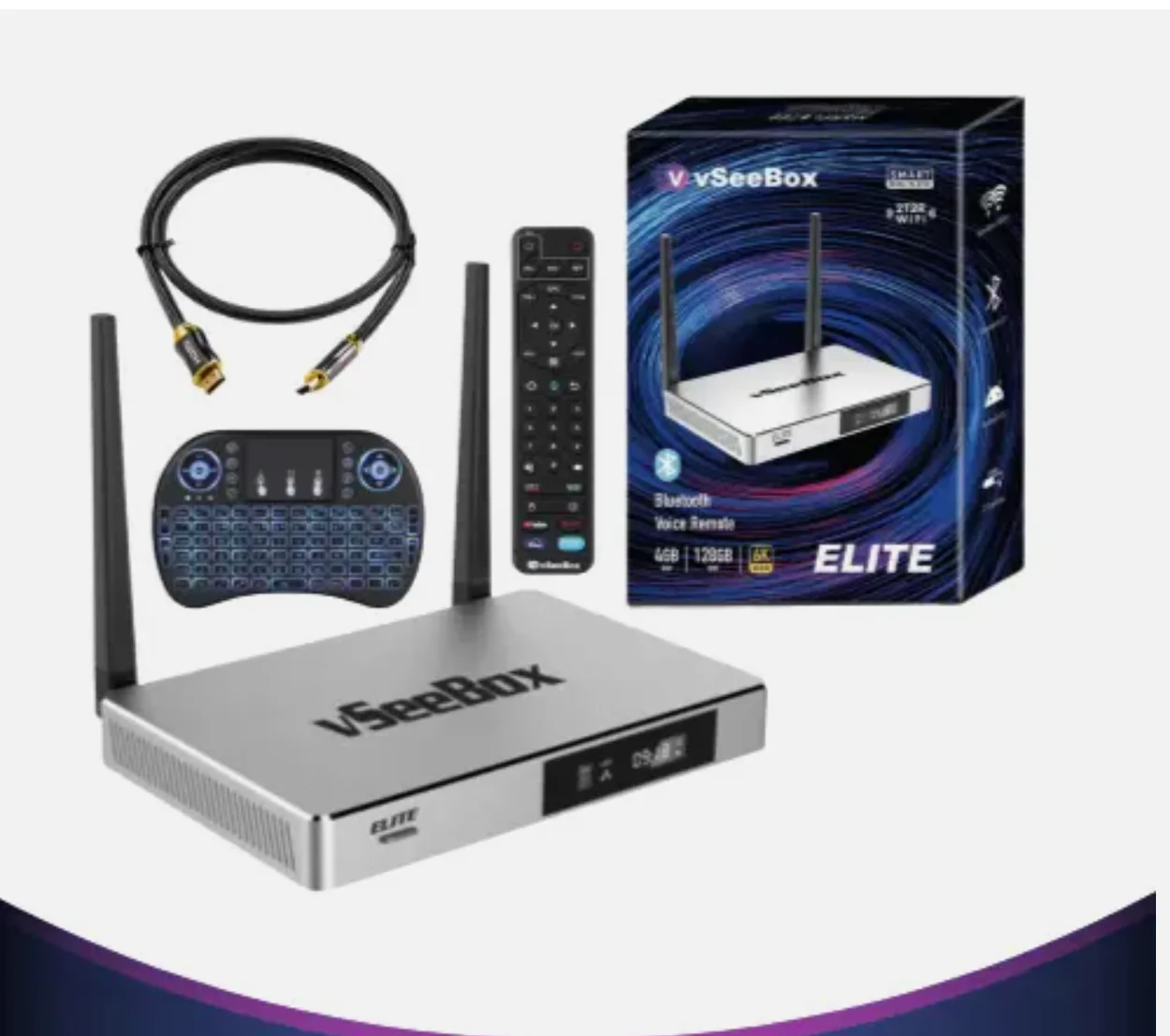 VSeeBox Elite 6K Box, comprar 2 obter 1 grátis, Últimas 2021