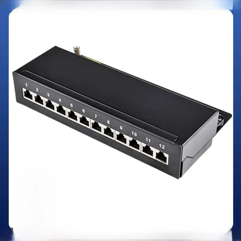 Cat6A 12-portowy panel krosowy w pełni ekranowany do montażu naściennego dla gniazd RJ45 Keystone Keystone do montażu na biurku Keystone Enclosure Box — zdjęcie 2