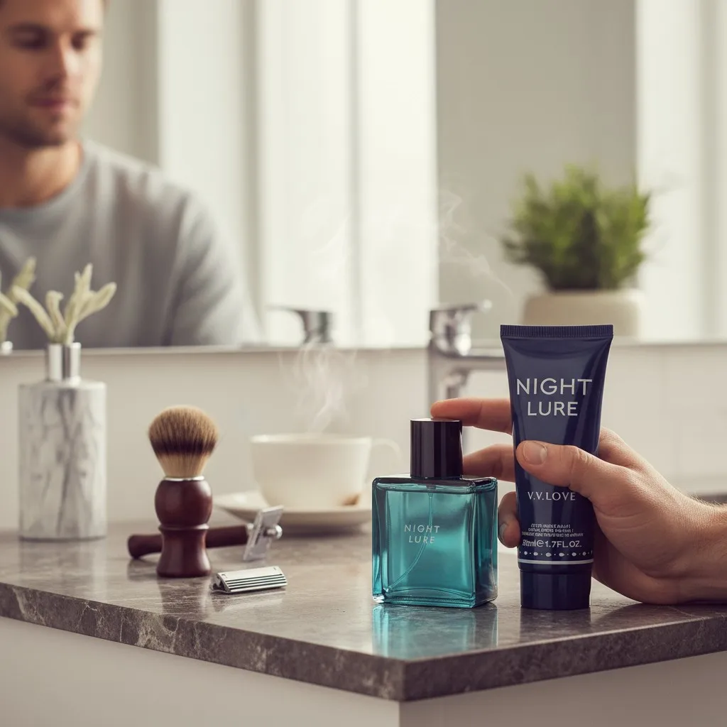 عطر 50 مل ومجموعة لوشن الجسم 50 مل للرجال #4