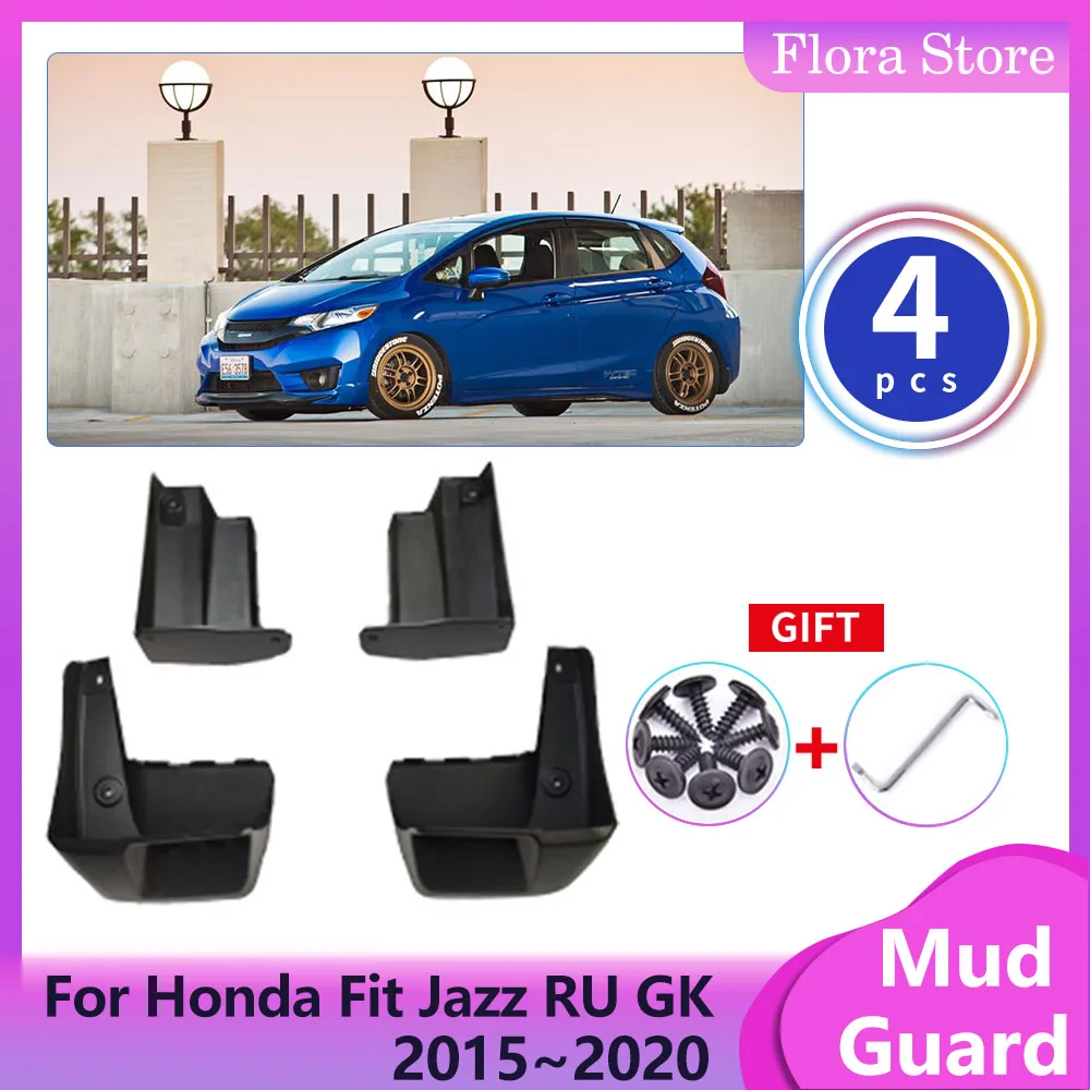 

Car Fenders for Honda Fit Jazz RU GK GH GP 2015~2020 Hybrid Front Mud Flaps Rear Mudguard Splash Flares Guard Covers Accessories