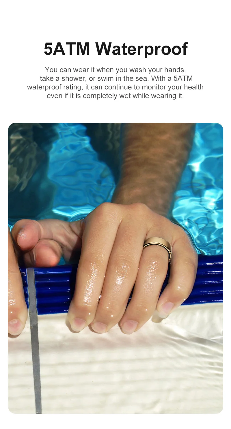 Смарт-кольцо для мужчин и женщин, 925, мониторинг здоровья, спортивная смазка с датчиком температуры, трекер сна, день матери, подарки на день отца