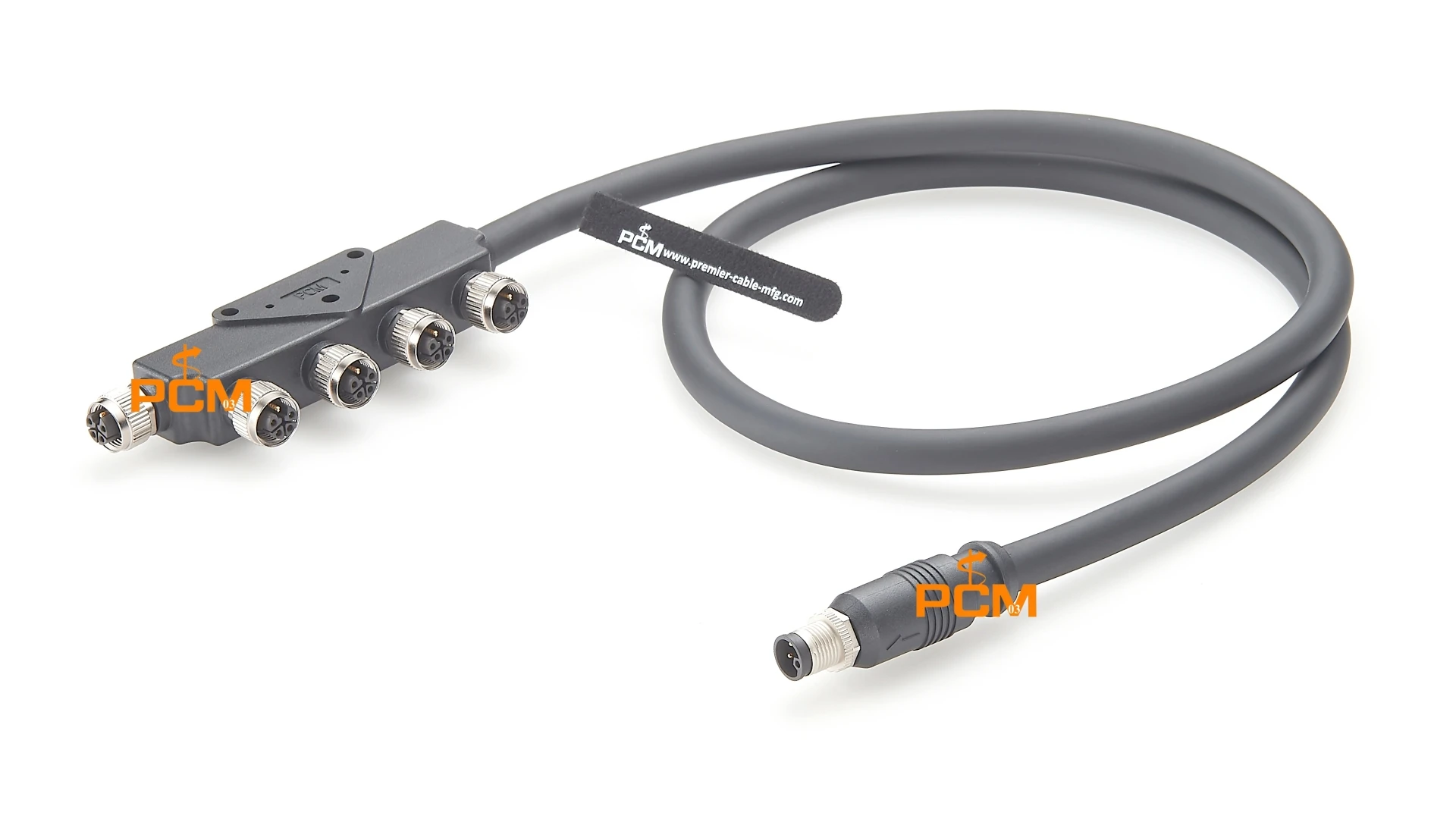 Wasserdichter M12 L-Codierungs-Kabelverbinder Anschlussdose IP67 5-polig (4+PE) Stecker-Buchse-Verbindung Kabel Profinet-Schalter Abgeschirmte Leitung – Detail 2