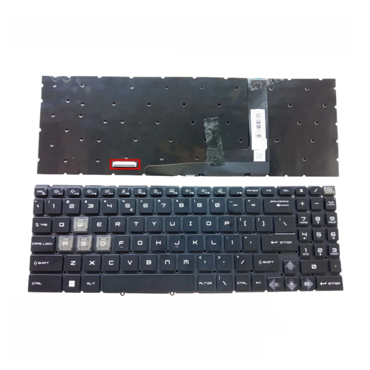 Nowa amerykańska rosyjska hiszpańska klawiatura RGB do laptopów MSI GL66 GF66 MS-1581 1582 1583 1585 GL76 GF76 MS-17L1 17L2 17L3 MS-17L4 MS-17L5 — zdjęcie produktu 2