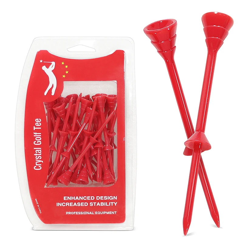 

Golf Tees New 30 Pack Upgrade Small Cup Plastic Golf Tees 83mm Recycle Use Reduce Friction for Golfer Practice Christmas Gift