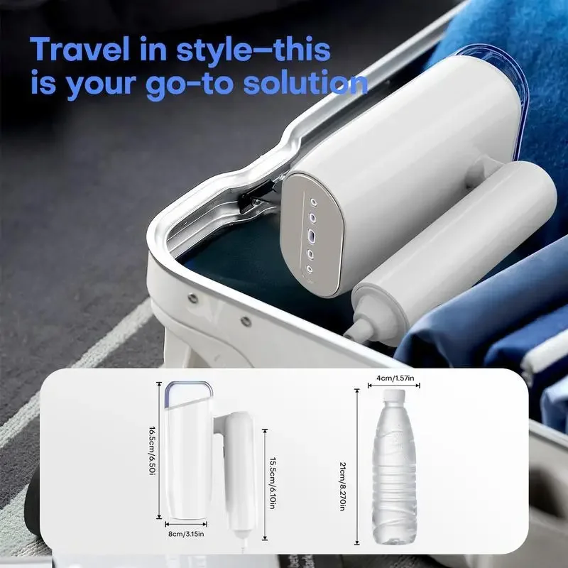 مكواة بخار للملابس الاحترافية، مزيل التجاعيد المحمول للسفر والمنزل، بخار قابل للطي وسريع، العناية بالملابس بدون جهد في الحد الأدنى #5