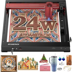 ATOMSTACK A24 X24 PRO Laser Engraver 120W Unibody Laser Cutter 600mm/s Installation Free DIY Engraving Cutting Machine For Metal