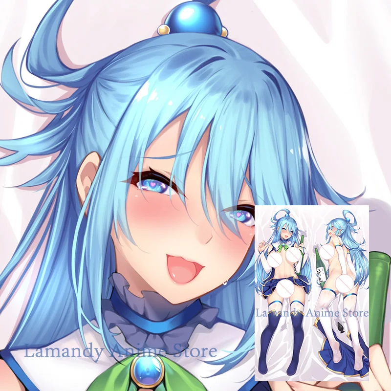 

Dakimakura аниме Aqua двухсторонняя наволочка с принтом наволочка для тела в натуральную величину