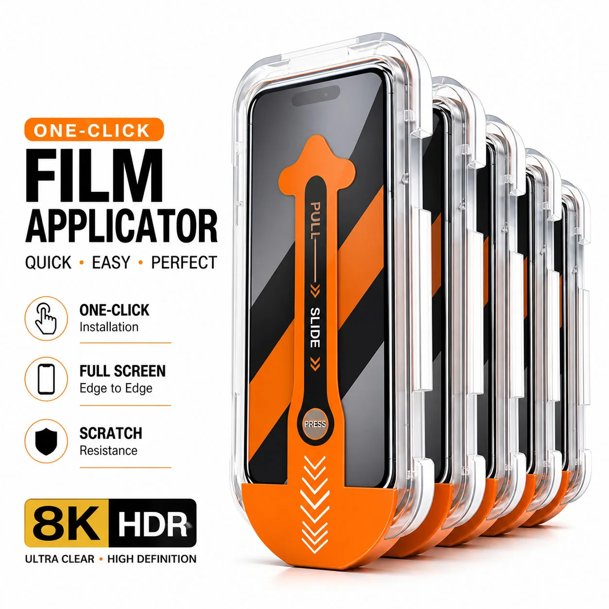 Accesorios para Apple iPhone 18, 17e, 18 Pro Max, 15, 14, 13, 12 Mini, 16, 18 Pro, película protectora de pantalla de vidrio templado para teléfono móvil, 5 uds.