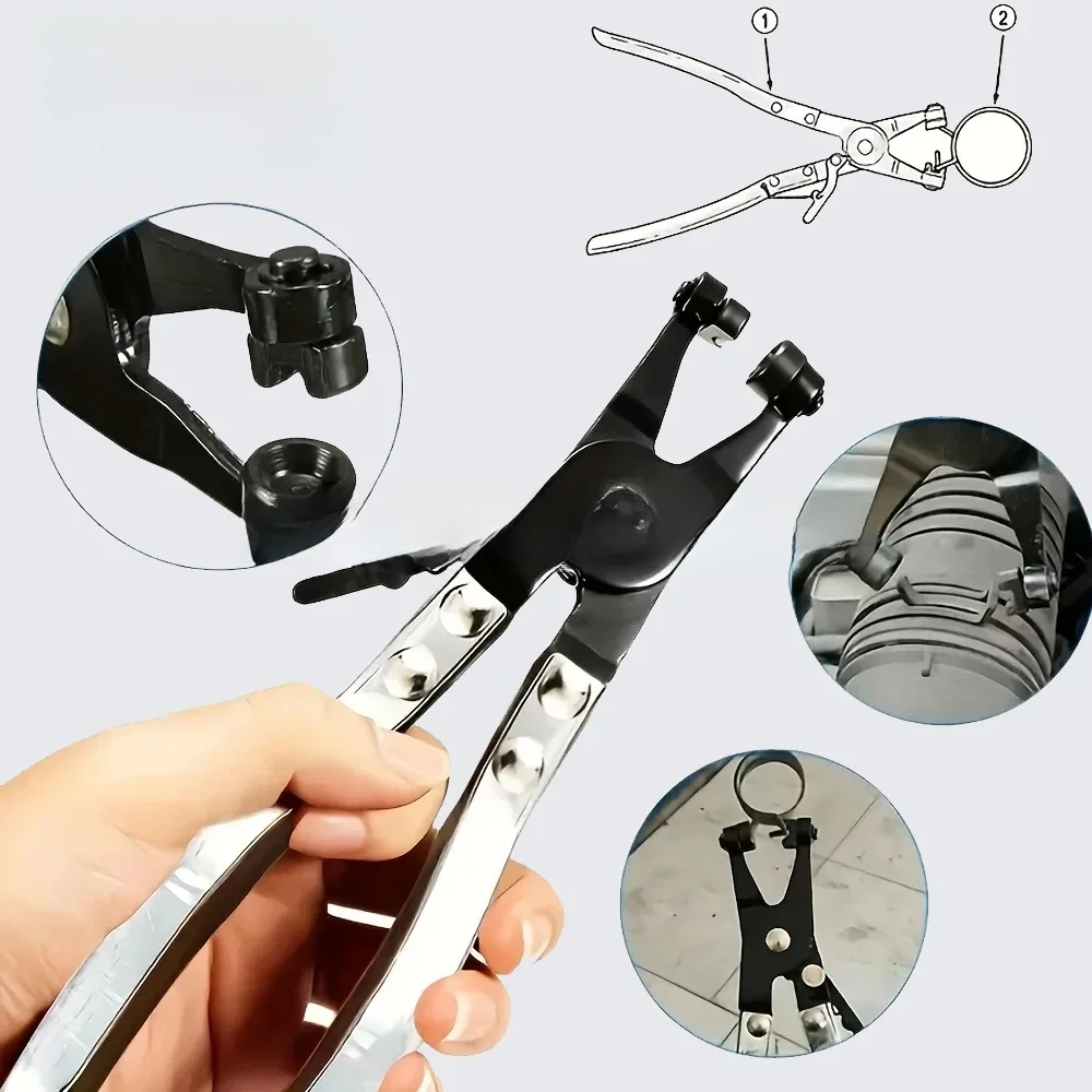 Outils de retrait de pinces automatiques pour tuyau d'eau, Kit de réparation de colliers de serrage à bande plate, accessoires de voiture pour remorque de camion de moto
