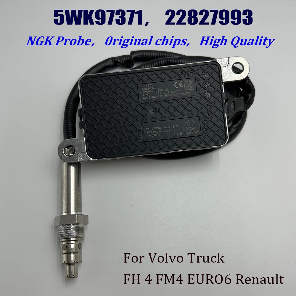 22827993 5WK97371 A2C93782800 20873395 Nitrogen Oxygen NOX Sensor For V-olvo Truck 24V For NGK Probe High Quality Chip