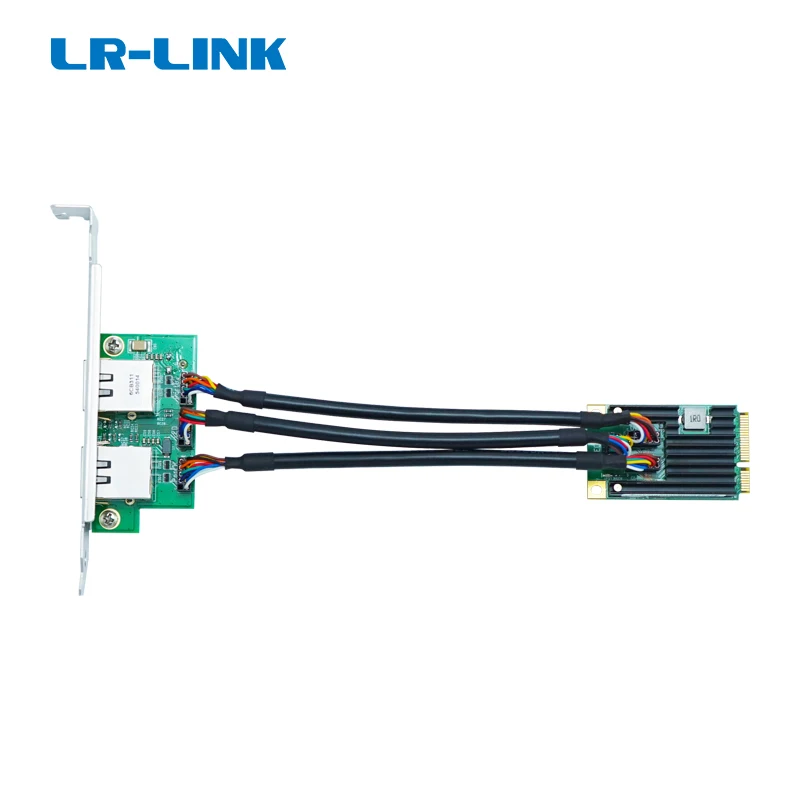 LR-LINK 2217PT Mini scheda di rete PCIe 10/100/1000Mbps adattatore di rete Ethernet in rame Gigabit a doppia porta basato su Chip Intel I350