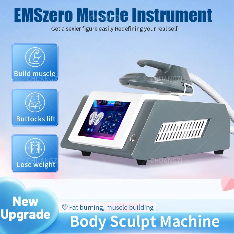 Black RF EMS Sculpt Machine 6500W 2024 Fat Body Slimming Technology Muscle Stimulation Sculpting EMSZERO