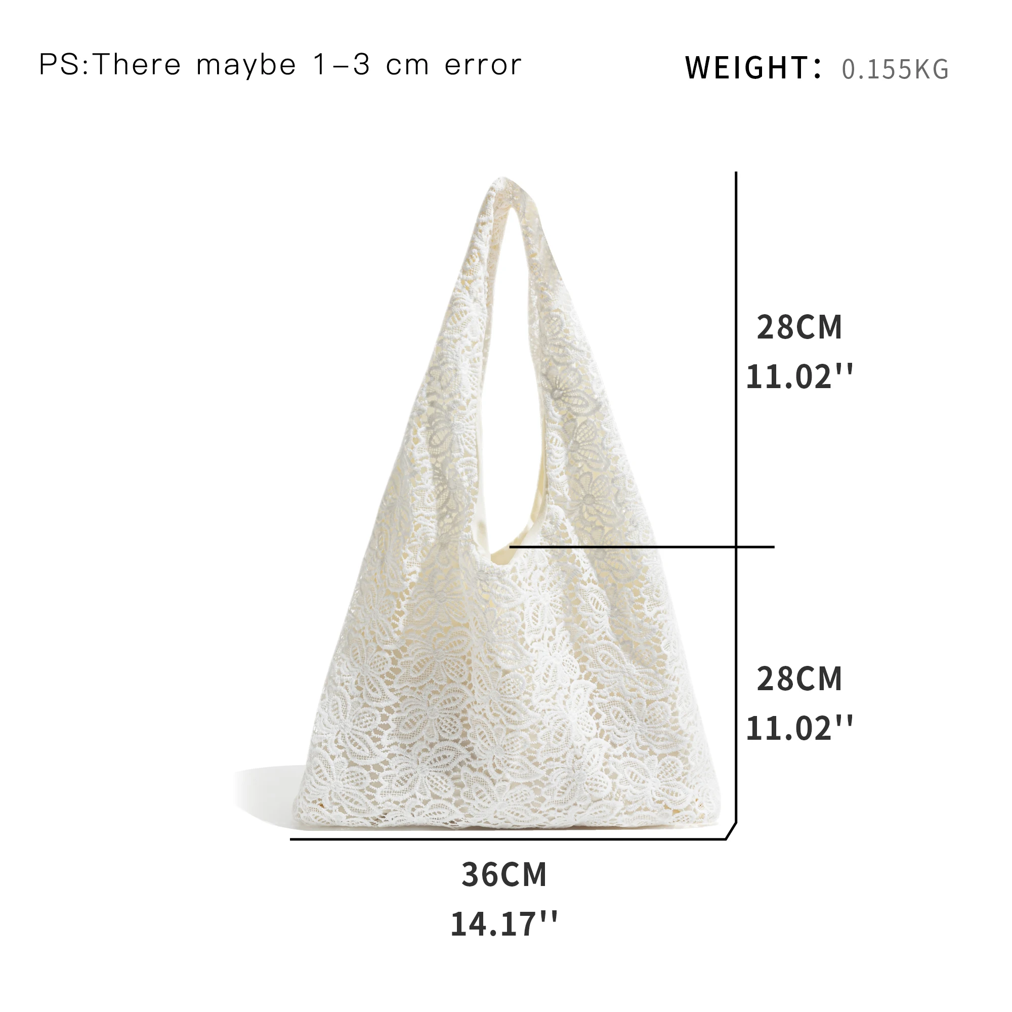 KOKOPEAS Lace Knitted Simple Woman Tote Bag White Flower Handwoven Female Shoulder Purse Casual Beach Travel Handbag