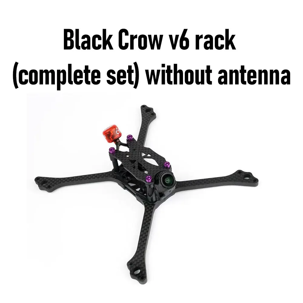 

Стойка Black Crow v6 (полный комплект) без антенны 5-дюймовая 7-дюймовая рама для квадрокоптера из углеродного волокна для моделей радиоуправляемых гоночных дронов Freestyle