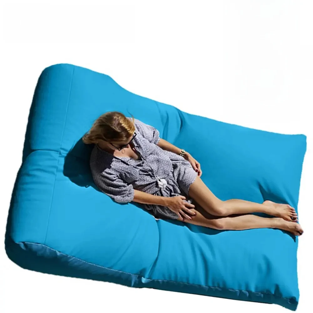 Otautau 2-zits Outdoor Zitzak Poef Hoes Zonder Vulmiddel Waterdicht Strandtuinkamp Chaise Lounge Slaapbank Zwembad Bladerzak - afbeelding 2