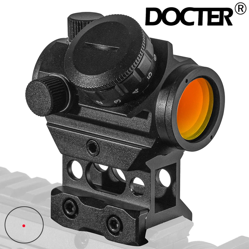 1x25 Compact Red Dot Scope Red Dot Sight 2 MOA Reflex Sight Mini Rifle Scope with 1 inch Riser Mount