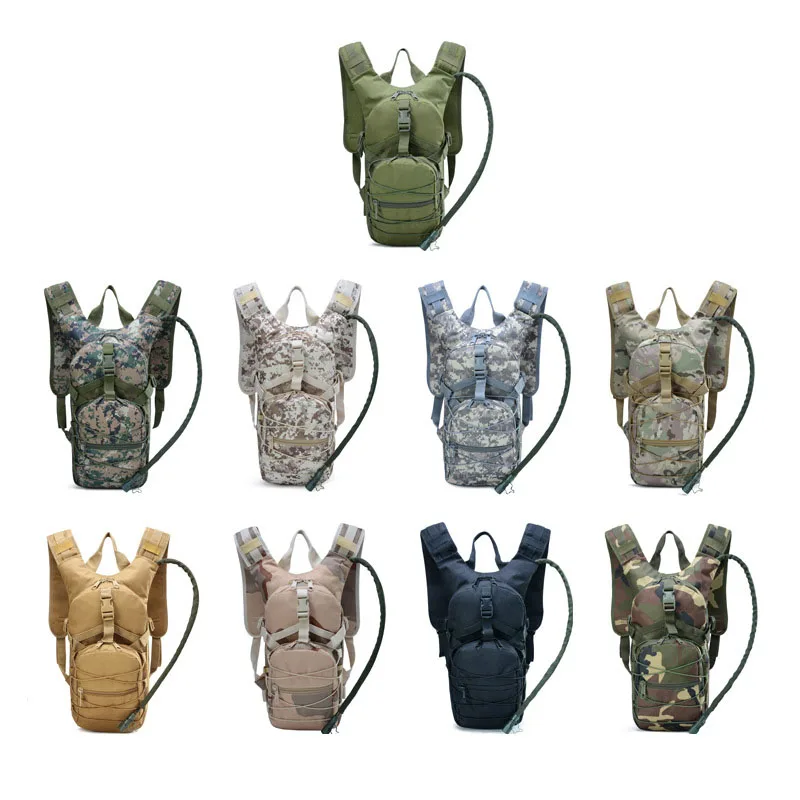 Imagem -04 - Mochila Tática de Camuflagem do Exército Bicicleta Off-road para Homens Bolsa de Esportes ao ar Livre Mochila de Água 3l