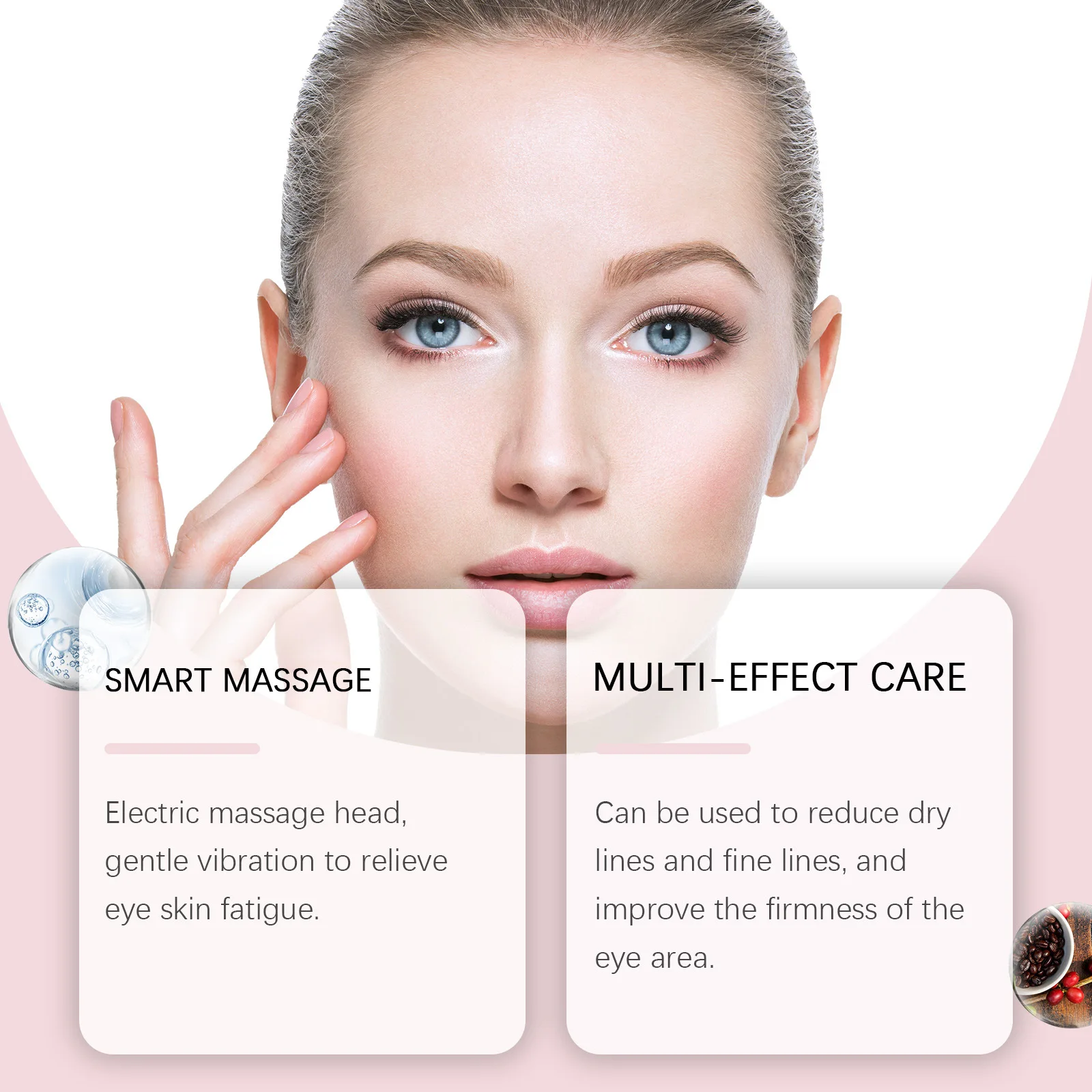 JAYSUING Augen-Elektro-Massagecreme, verbessert trockene Augenringe, reduziert Schwellungen, entfernt Verdunkelung der Augen, straffende Essenzcremes